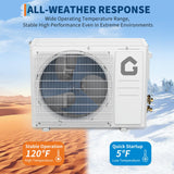 GarveeHome SEER 19 24000BTU 230V Mini Split Air Conditioner | Energy-Efficient Inverter AC System with WiFi, Remote Control & Easy Installation Kit for Rooms Up to 1500 Sq.Ft