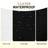 downluxe Waterproof Outdoor Chair Cushions Set of 4, 19" x 19" x 3" Patio Chair Cushion with Non-Slip Ties & Handle