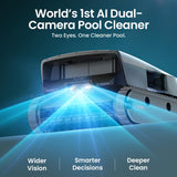 Aiper Scuba V3 Ultra AI-Cognitive Robotic Pool Cleaner & Skimmer with Dual-Camera AI Vision, All-in-One Cleaning, 8,500 GPH Suction, Smart Surface Parking & Multi-Layer Filtration, Grey