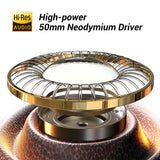 Bluetooth Over Ear Headphones, Wireless Headphones w/ 72H Playtime, Hi-Res, 3.5mm/6.35mm Wired Audio Jack-Silver OneOdio