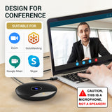 USB Conference Microphone, 360° Omnidirectional PC Computer Condenser Mic with Mute Button TONOR
