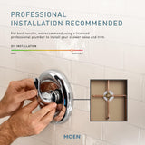 Moen Beric Bronzed Gold Single Handle Modern Tub and Shower Faucet with Handshower, Valve Included, 82775BZG