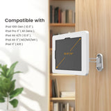 Beelta Tablet Wall Mount with Lock, All Metal Heavy-Duty, 3-Joint Articulating Arm with 360 Rotation, Secure for Kitchen/Business/Retail, Compatible with iPad 10.9"/11"-BSW601WA