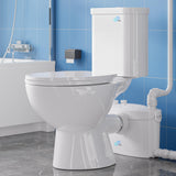 Simple Project 750W PRO Macerating Toilet System for Basement with 4-Inlet