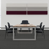 Big & Tall 400 lbs Waiting Room Guest Chair, Leather Office Reception Chair No Wheels with Padded Arms (4 Pack) CLATINA