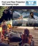 STWUI Projector Screen with Stand - 100 Inch Outdoor Projector Screen Portable Projector Screens 16:9 4K HD Outdoor Movie Screen with Carry Bag Can Enjoy Home Theater Projection Screen