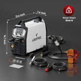 ARCPEX MIG Welder 200A, 6-in-1 110V/220V Synergic Multi-Process Welder