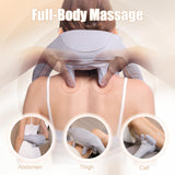 MASGRE Electric Shiatsu Back and Neck Massager, Cordless Shoulder Massager with Heat, Deep Tissue 3D Kneading Massage Pillow for Shoulder, Leg, Body Muscle Pain Relief, Gifts for Men Women