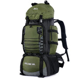 LibSkyln 90L Hiking Backpack, Camping Travel Backpack with Rain Cover Lightweight Travel Daypack for Climbing Camping Touring (Green)