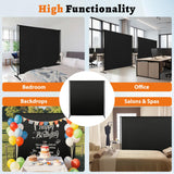 Room Divider Single Panel, 71''W x 71''H Height Adjustable Large Room Divider Panel for Office
