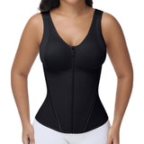 SHAPSHE Waist Trainer for Women Corset Shapewear Tummy Control Cincher Workout Sport Girdle With Adjustable Straps BLK/X-Small