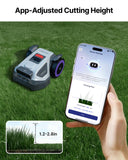 ANTHBOT M5 Robot Lawn Mower 1/8 Acre, Dual Vision+Full-Band RTK Robotic Lawnmower, No Perimeter Wire, App Control Obstacle Avoidance, 45% Slope, Cutting Height, Multi-Zone Mapping