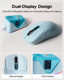 EPOMAKER NEX Lite Wireless Gaming Mouse w/Screens & RGB Charging Dock