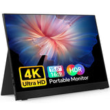 MNN 15.6" FHD 60Hz Portable Monitor USB-C HDMI IPS HDR Gaming (Ink Black)
