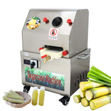 JARYANNIX 24V DC/110V AC Sugarcane Juice Machine,60%-80% Yield, 3-Roller Stainless Steel Sugar Cane Juicer Machine, Cane Juicer with filter box, for Home or Commercial Use