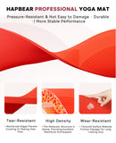 Extra Large Yoga Mat (84''×30'') - 1/3'' Thick Double-Sided PVC Non-Slip Exercise Mat with High Rebound Cushioning -Orange