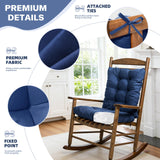 1 Pack Patio Chair Cushion, Rocking Chair Cushion Overstuffed Seat Back Cushion Pad for Outdoor Indoor