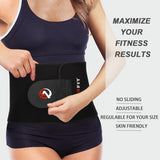 Viyafit Waist Trimmer Belt, Premium Waist Trainer for Women & Men Weight Loss Red