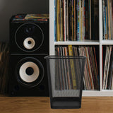2pcs Black Metal Mesh Wastebasket for Bathroom Office Paper Trash Bin
