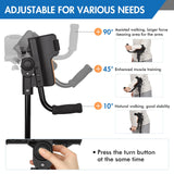 Carehofu 3-Angle Adjustable Forearm Crutches for Adults - Ergonomic Non-Slip Handles with EVA Elbow Support, Foldable Arm Crutches Forearm for Leg Injury, Surgery Recovery, Disabled (Single Unit)