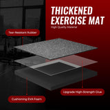 SUPERJARE 0.79'' Extra-Thick Exercise Equipment Mats