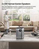 XGIMI Halo+ GTV NEW Portable Projector, Google TV with Licensed Netflix, 700 ISO Lumens, 2 x 5W Harman Kardon Speakers, Auto Focus, ISA, Wi-Fi, Built-in Battery with 2.5 Hours Playtime