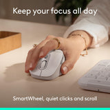 Logitech Signature Comfort Plus M850 L Wireless Mouse - Off White