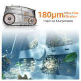 CoasTeering Ultra Nebula Cordless Pool Vacuum Robot, with 5580 GPH Suction, 180 Mins Runtime, Floor & Wall Cleaning, Smart Navigation, Pool Cleaner for Inground and Above Ground Pools up to 3229 Sq.Ft