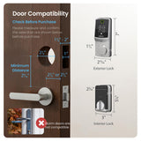 Lockly Secure Pro Wi-Fi Deadbolt Smart Lock Latest Version with Fingerprint