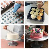 ANSLYQA Cake Decorating Kit, 237 Pcs with Aluminium Cake Turntable, Leveler, 24 Numbered Icing Tips, 2 Spatulas, 3 Scrapers, 2 Coupler, 50 Cupcake Liners, 100 Pastry Bags & More Baking Tools