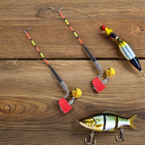 Kisangel Fishing Bite Alarm with Led Light Sensitive Electronic Fish Bite Indicator for Carp Bank Ice Fishing and Alerts Pack of 4