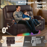 Power Reclining Loveseat with Massage & Heat