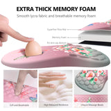 Laokiiy Mouse Pad with Wrist Rest & Keyboard Wrist Rest, Memory Foam