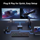 TobenONE 19-in-1 Laptop Docking Station Dual Monitor,10 USB C/A,2×4K HDMI