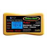 Battery Saver Premium 48 Volt 50W Pulse Charger, Maintainer & Tester (Gen. 3), Yellow, Black (2365L-48-G3) Battery Saver