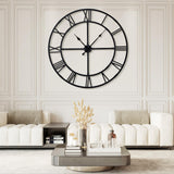 Ohweog 60Inch Large Wall Clock for Living Room, Easy Assembly Roman Numeral