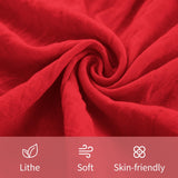6 Pack Red Cheesecloth Table Runner 17x108 Inch 9FT Semi Sheer Boho Gauze Table Runners for Wedding Baby Shower Birthday Party Home Bridal Shower Event Decor