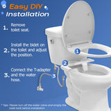 Slim Bidet Attachment for Toilet - Dual Nozzle (Frontal & Rear Wash SAMODRA
