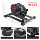 Sunny Health & Fitness Smart Under-Desk Elliptical Trainer, Mini Pedal Equipment for Senior Low-Profile Workout, Cycle Cardio Training at Home/Office, Free SunnyFit App Bluetooth Connect - SF-E324029