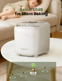 SUMSATY Bread Maker, 2.2LB 16-in-1 Bread Machine, Automatic Bread Maker Machine with Nonstick Pan & 15H Timer & 1H Keep Warm for Beginner, Breadmaker with Gluten-Free, French, Yogurt, Recipe