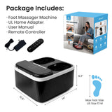 COMFIER FSA Eligible Foot Massager with Heat, Shiatsu Foot Massager Machine for Neuropathy Plantar Fasciitis, Squeeze & Rolling Foot Massage, Remote Control & Piano-Key Button