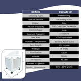Schaefer WC-1HPMFA WayCool Portable Evaporative Cooler 1 HP, Spot Air Conditioner Patio Water Swamp Cooler for Outdoor Patio's, Events, Temporary Cooling areas & Livestock, 2 Speed