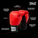 Everlast Prostyle 2 Boxing Gloves, Entry Level Training Gloves for Men and Women, Secure Fit Hook and Loop Closure & Ventilation, Heavy Bag & Speedbag Training 16 oz (Red) Everlast