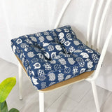 HXAZGSJY Chair Cushions for Dining Chairs Bohemian Soft Patio Chair Pads Indoor Office Home Kitchen Square Dining Chair Cushion Pillow Blue Cat 20"x20"x4"
