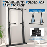 STACOO Foldable Pull Up Bar Pull Up Station,Power Tower with Triangular Structure, Multi-Functional Dip Station for Home Gym 300LB STACOO