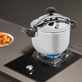 12Qt Stainless Steel High Pressure Cooker, Commercial Cooking Pot - 60Kpa Large Capacity Stewing Pot for Restaurant, Catering, Family Gathering (11L)
