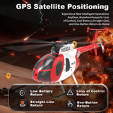 X-MechFun 1/16 Scale F119S MD500 LittleBirds RC Helicopter, 2.4G 9CH Flybarless Rotor Military Helicopter Model, 6G/3D Switchable Modes Aircraft with Takeoff/Landing (Professional Player)