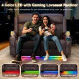 Power Reclining Loveseat with Massage & Heat