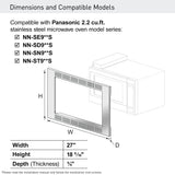 Panasonic NN-TK922SS 27-inch Trim Kit for 2.2 cu ft Microwave Ovens, 27 inch, Stainless Steel