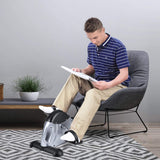 himaly Mini Exercise Bike, Under Desk Bike Pedal Exerciser Portable Foot Cycle Arm & Leg Peddler Machine with LCD Screen Displays himaly